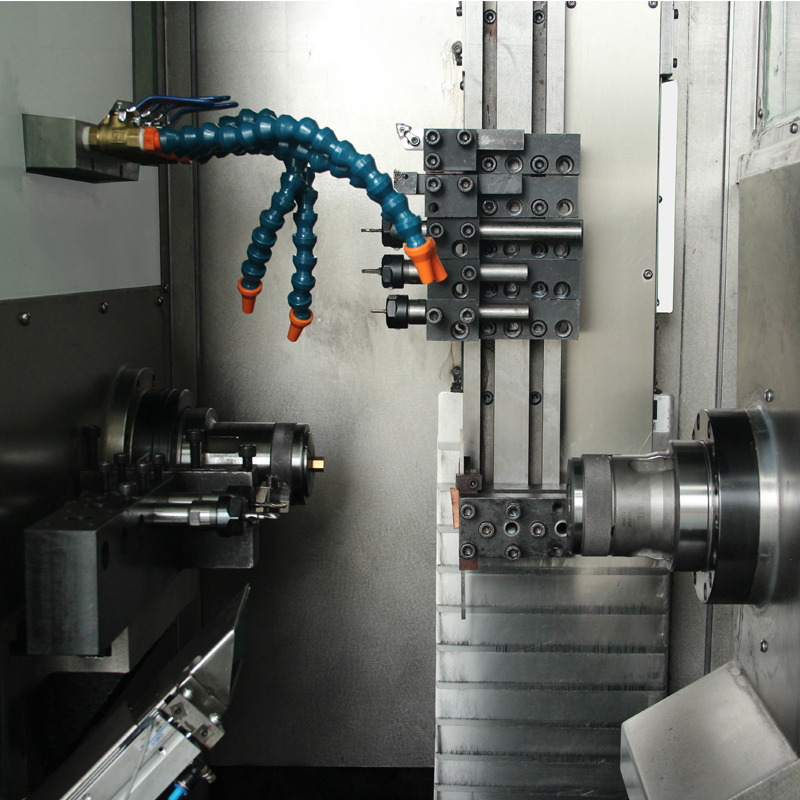 Automatyczna tokarka CNC z podwójnym wrzecionem